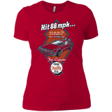 T-Shirts Red / X-Small Time Machine Car Women's Premium T-Shirt