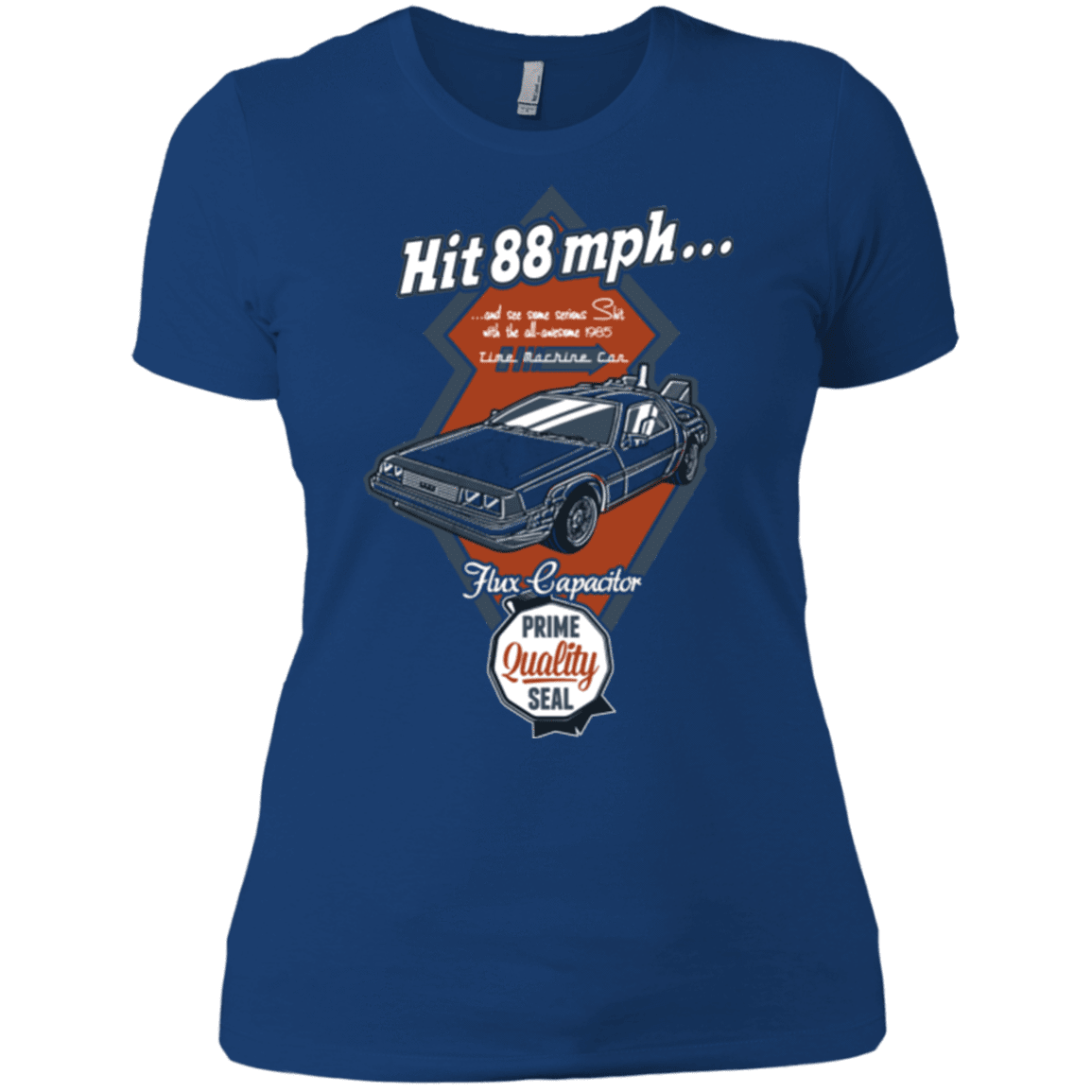 T-Shirts Royal / X-Small Time Machine Car Women's Premium T-Shirt