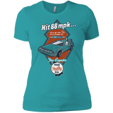 T-Shirts Tahiti Blue / X-Small Time Machine Car Women's Premium T-Shirt