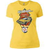 T-Shirts Vibrant Yellow / X-Small Time Machine Car Women's Premium T-Shirt