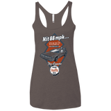 T-Shirts Macchiato / X-Small Time Machine Car Women's Triblend Racerback Tank