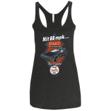T-Shirts Vintage Black / X-Small Time Machine Car Women's Triblend Racerback Tank