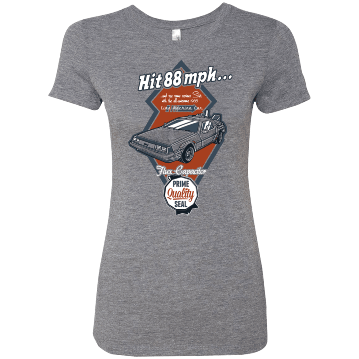 T-Shirts Premium Heather / Small Time Machine Car Women's Triblend T-Shirt