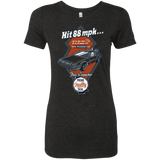 T-Shirts Vintage Black / Small Time Machine Car Women's Triblend T-Shirt