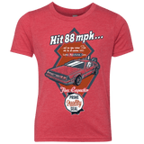 T-Shirts Vintage Red / YXS Time Machine Car Youth Triblend T-Shirt