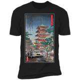 T-Shirts Black / S Time Machine in Japan Men's Premium T-Shirt