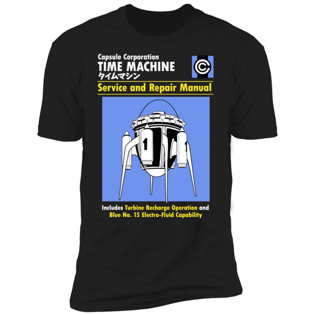 T-Shirts Black / S Time Machine Manual Men's Premium T-Shirt