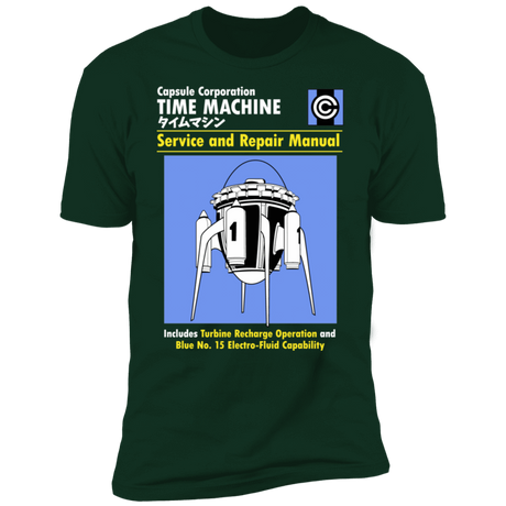 T-Shirts Forest Green / S Time Machine Manual Men's Premium T-Shirt
