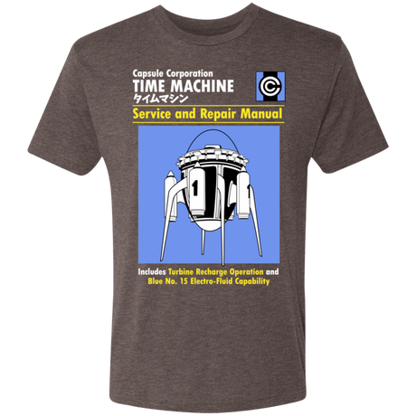 T-Shirts Macchiato / S Time Machine Manual Men's Triblend T-Shirt