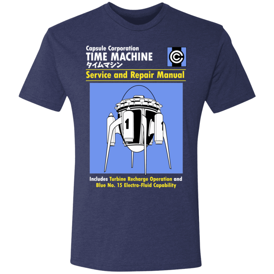 T-Shirts Vintage Navy / S Time Machine Manual Men's Triblend T-Shirt