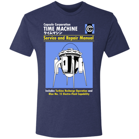 T-Shirts Vintage Navy / S Time Machine Manual Men's Triblend T-Shirt