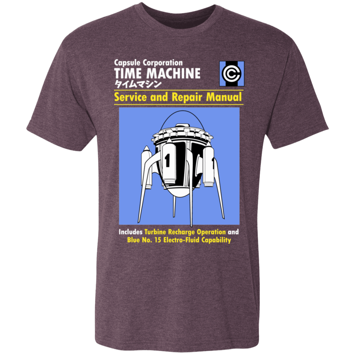 T-Shirts Vintage Purple / S Time Machine Manual Men's Triblend T-Shirt