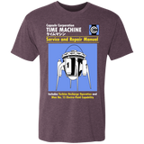 T-Shirts Vintage Purple / S Time Machine Manual Men's Triblend T-Shirt