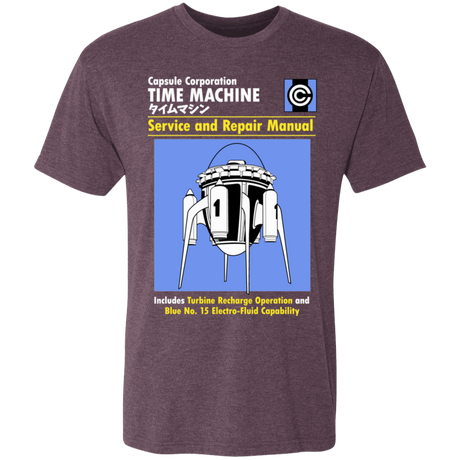 T-Shirts Vintage Purple / S Time Machine Manual Men's Triblend T-Shirt