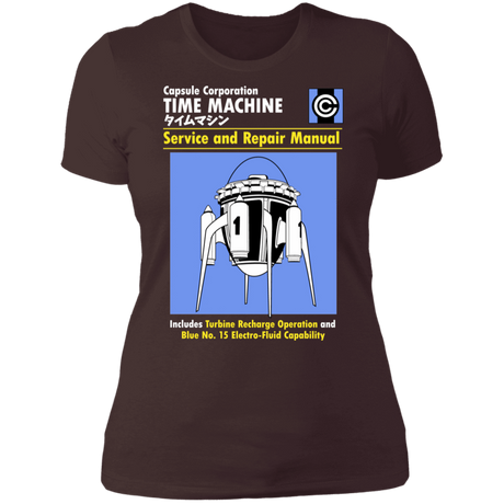 T-Shirts Dark Chocolate / S Time Machine Manual Women's Premium T-Shirt