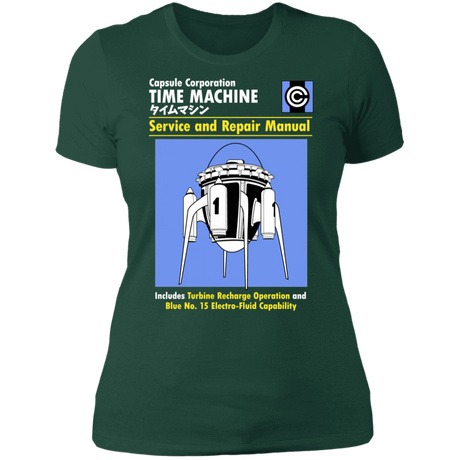 T-Shirts Forest Green / S Time Machine Manual Women's Premium T-Shirt