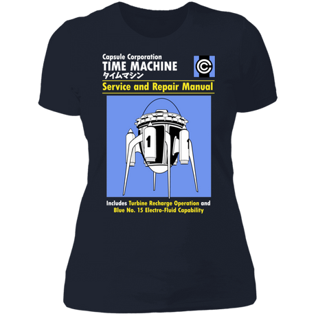 T-Shirts Midnight Navy / S Time Machine Manual Women's Premium T-Shirt
