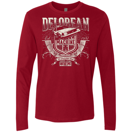 T-Shirts Cardinal / Small Time Machine Men's Premium Long Sleeve