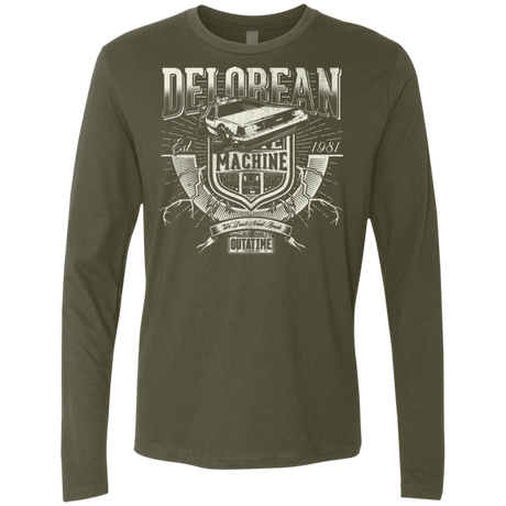 T-Shirts Military Green / Small Time Machine Men's Premium Long Sleeve
