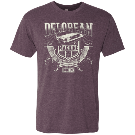 T-Shirts Vintage Purple / Small Time Machine Men's Triblend T-Shirt