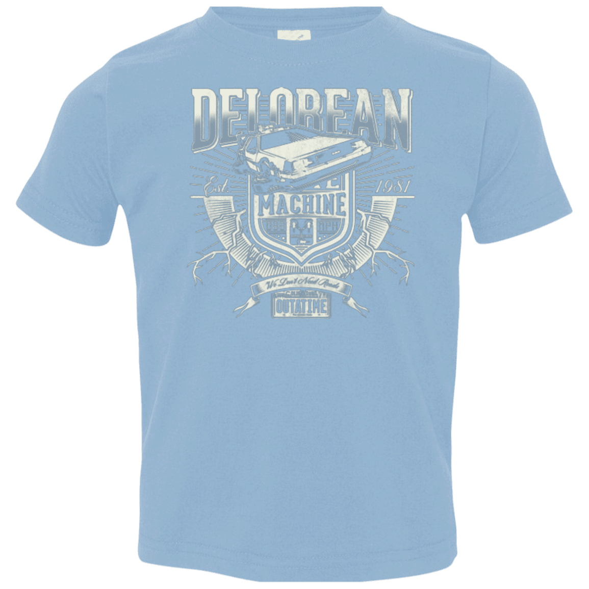 T-Shirts Light Blue / 2T Time Machine Toddler Premium T-Shirt