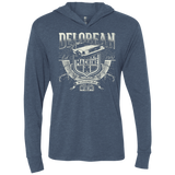 T-Shirts Indigo / X-Small Time Machine Triblend Long Sleeve Hoodie Tee