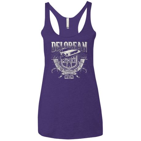 T-Shirts Purple / X-Small Time Machine Women's Triblend Racerback Tank
