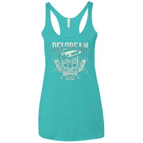T-Shirts Tahiti Blue / X-Small Time Machine Women's Triblend Racerback Tank