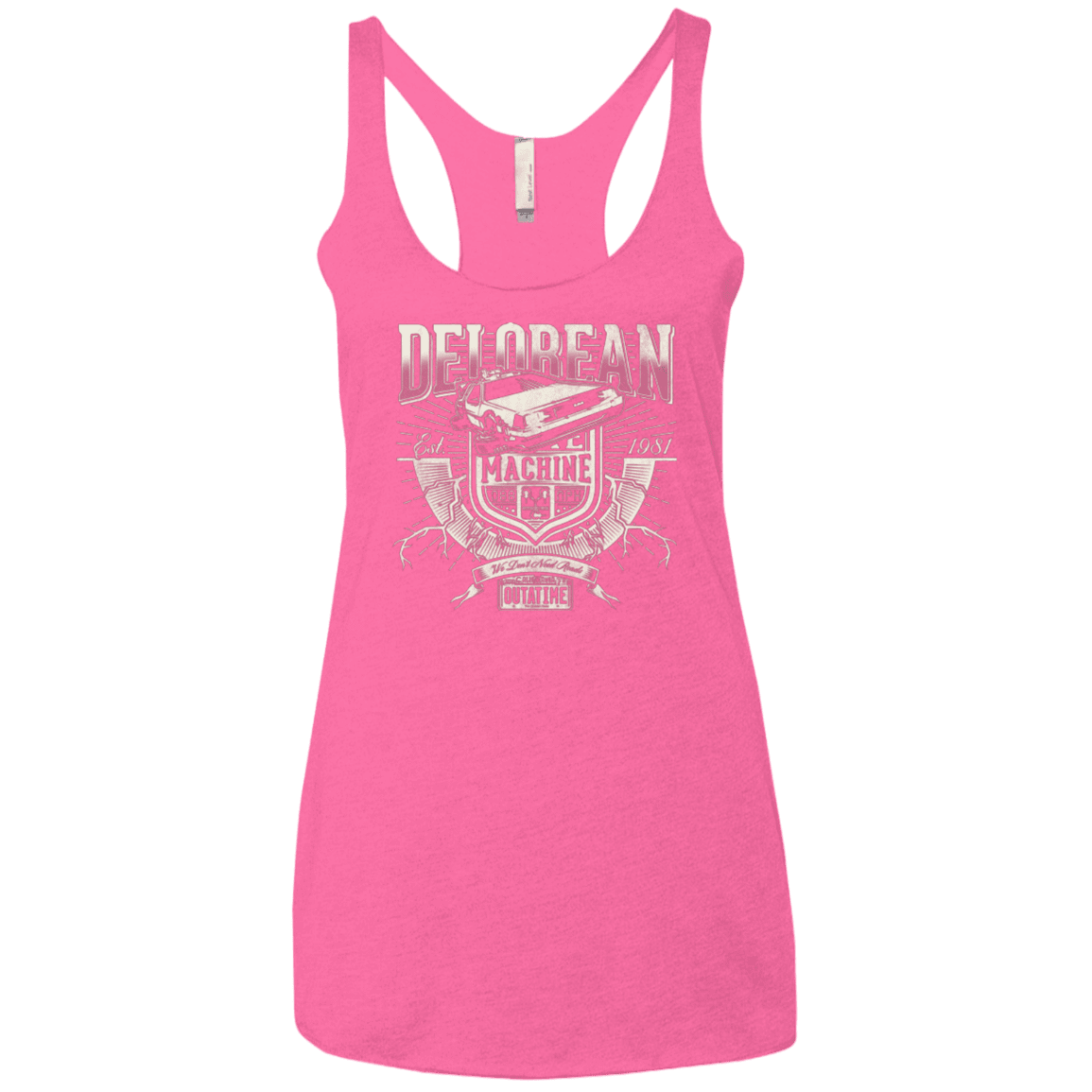 T-Shirts Vintage Pink / X-Small Time Machine Women's Triblend Racerback Tank