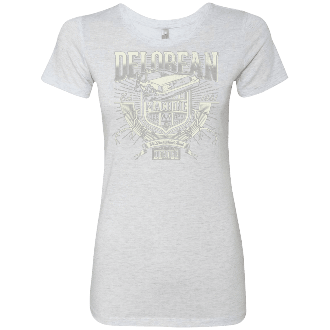 T-Shirts Heather White / Small Time Machine Women's Triblend T-Shirt