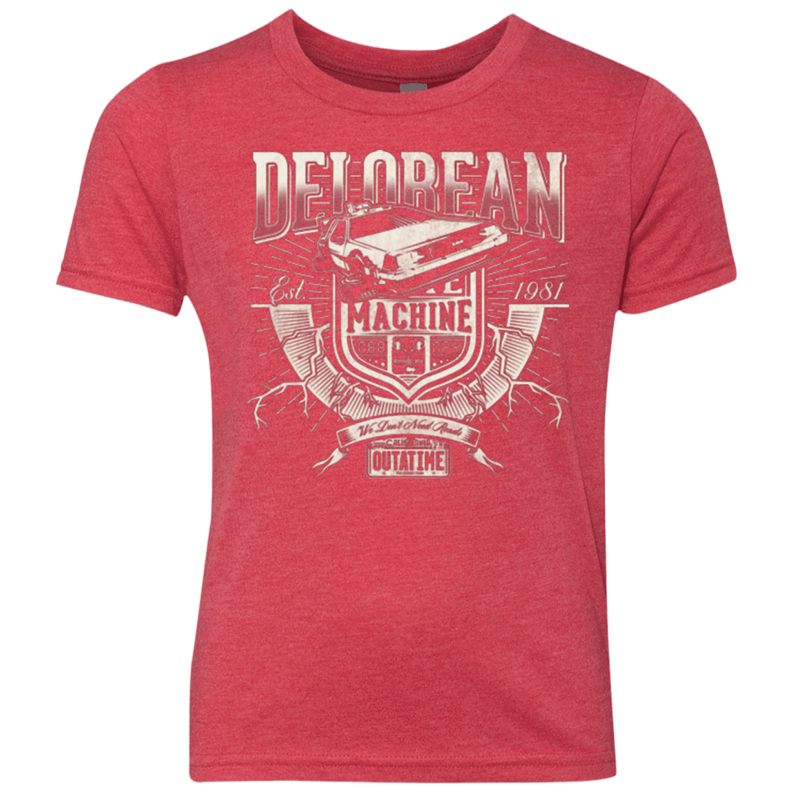 T-Shirts Vintage Red / YXS Time Machine Youth Triblend T-Shirt