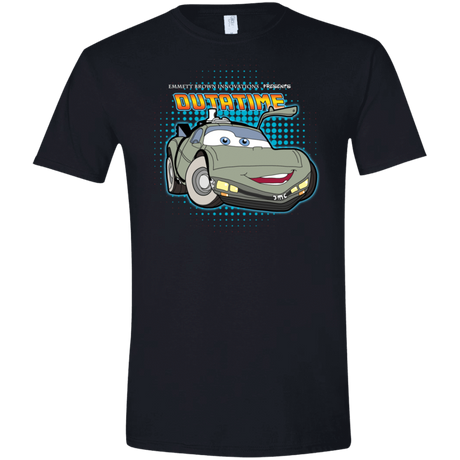 T-Shirts Black / X-Small Time McQueen Men's Semi-Fitted Softstyle