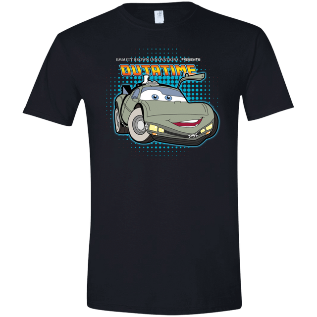 T-Shirts Black / X-Small Time McQueen Men's Semi-Fitted Softstyle