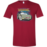 T-Shirts Cardinal Red / S Time McQueen Men's Semi-Fitted Softstyle