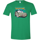 T-Shirts Heather Irish Green / S Time McQueen Men's Semi-Fitted Softstyle