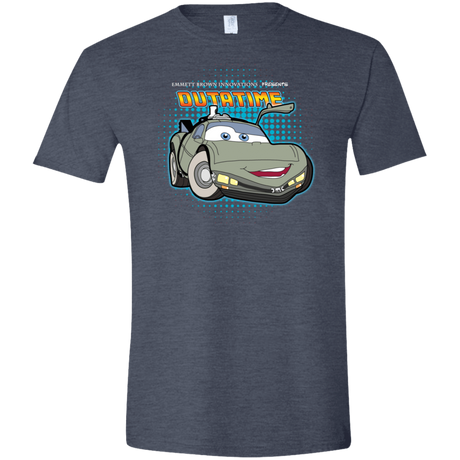 T-Shirts Heather Navy / S Time McQueen Men's Semi-Fitted Softstyle