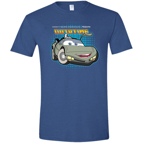 T-Shirts Heather Royal / X-Small Time McQueen Men's Semi-Fitted Softstyle