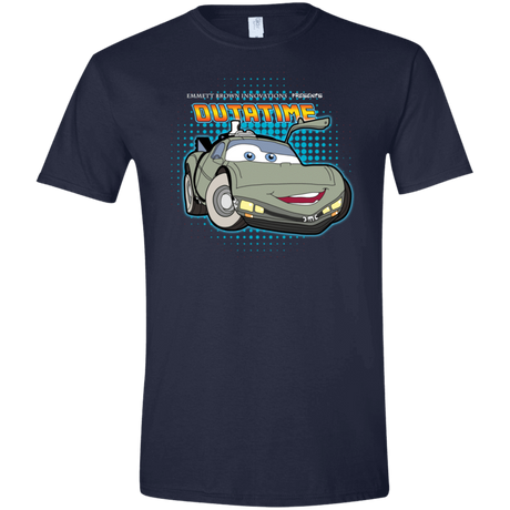 T-Shirts Navy / X-Small Time McQueen Men's Semi-Fitted Softstyle