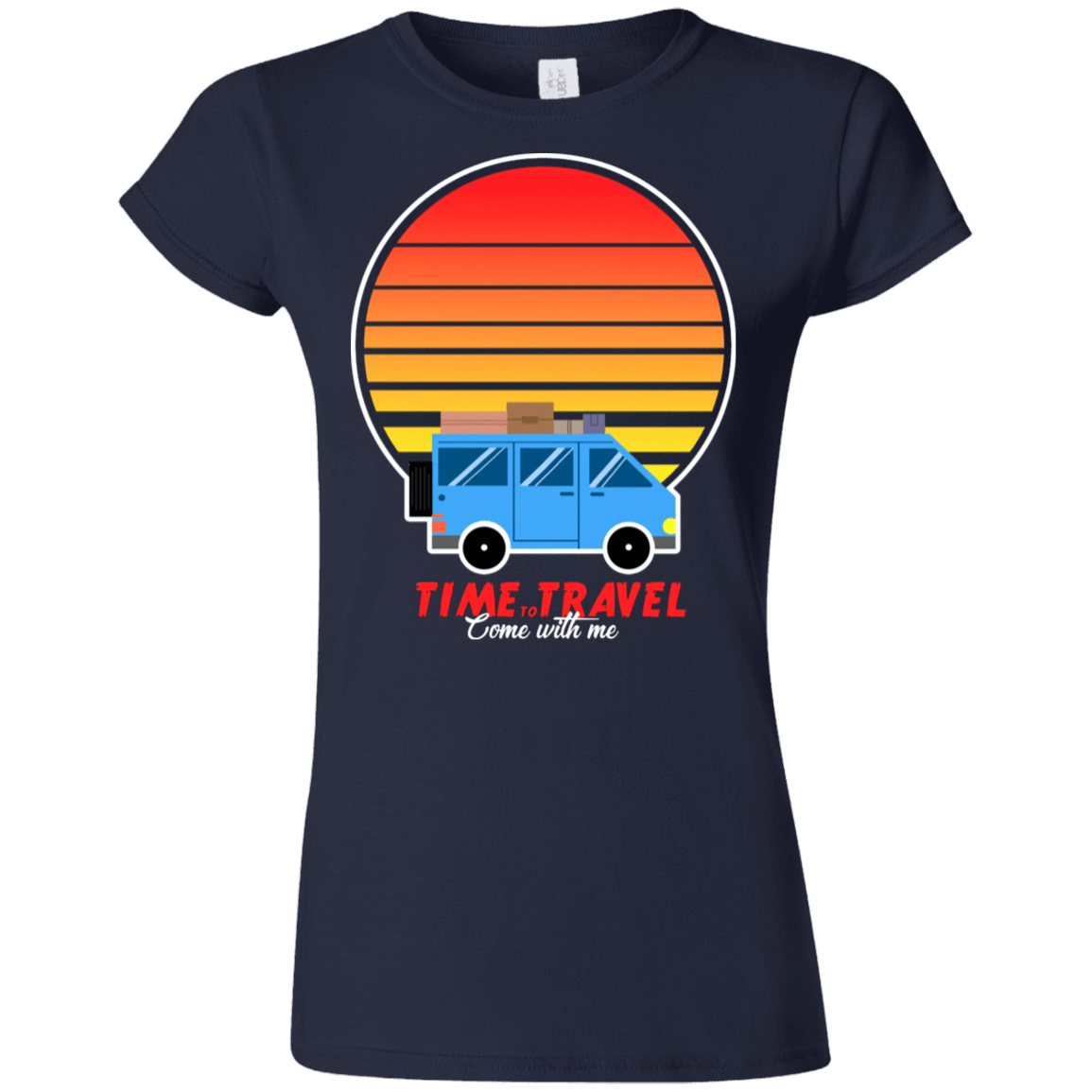 T-Shirts Navy / S Time to Travel Junior Slimmer-Fit T-Shirt