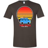 T-Shirts Dark Chocolate / S Time to Travel Men's Semi-Fitted Softstyle
