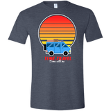T-Shirts Heather Navy / S Time to Travel Men's Semi-Fitted Softstyle