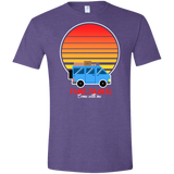 T-Shirts Heather Purple / S Time to Travel Men's Semi-Fitted Softstyle