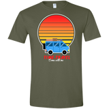 T-Shirts Military Green / S Time to Travel Men's Semi-Fitted Softstyle