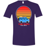 T-Shirts Purple / S Time to Travel Men's Semi-Fitted Softstyle