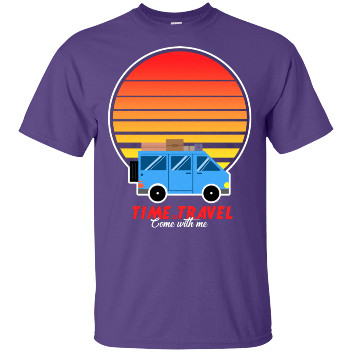 T-Shirts Purple / S Time to Travel T-Shirt