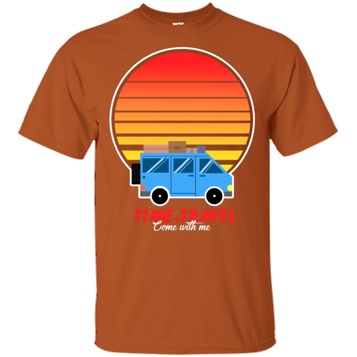 T-Shirts Texas Orange / S Time to Travel T-Shirt