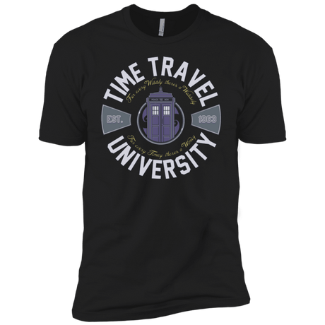 T-Shirts Black / YXS Time Travel University Boys Premium T-Shirt