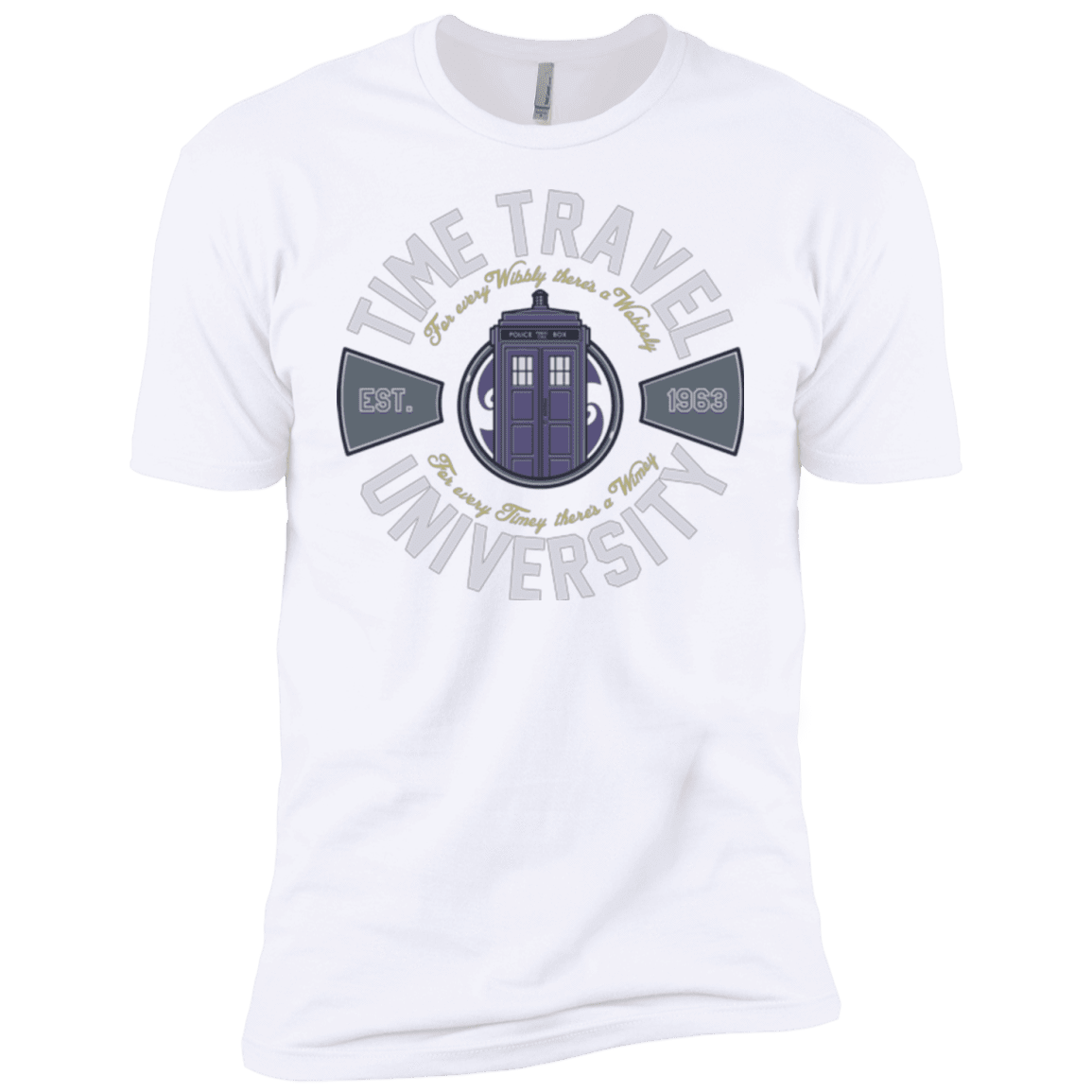 T-Shirts White / YXS Time Travel University Boys Premium T-Shirt