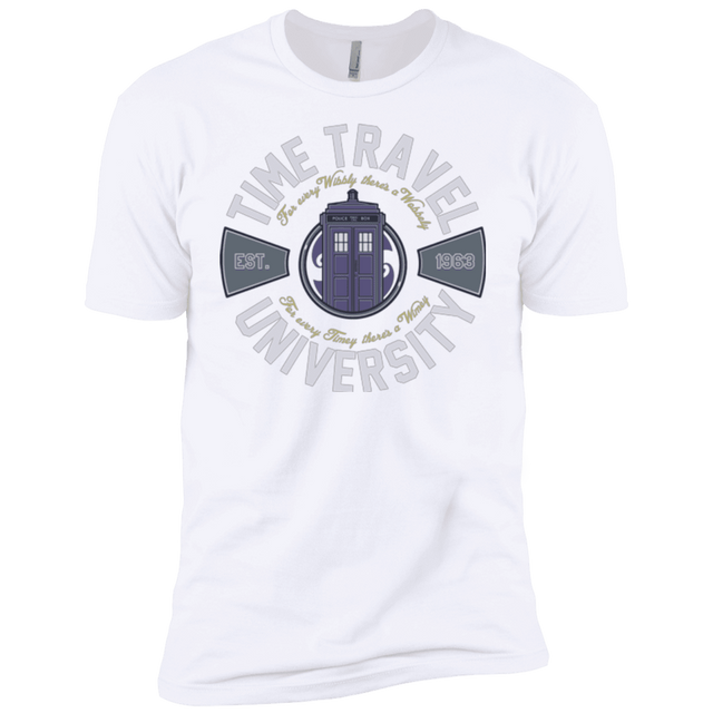 T-Shirts White / YXS Time Travel University Boys Premium T-Shirt