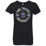 T-Shirts Black / YXS Time Travel University Girls Premium T-Shirt